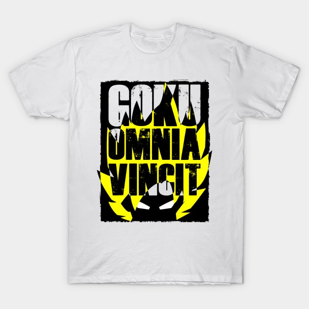 Dragon Ball funny - Goku omnia vincit T-Shirt by LiveForever